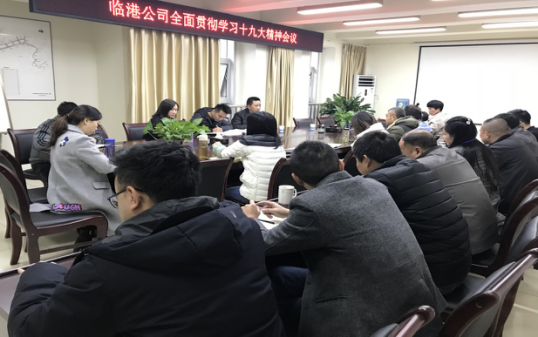 臨港公司召開全面貫徹學習十九大精神會議